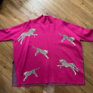 Entro Fuchsia Knit Sweater